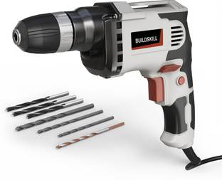 BUILDSKILL 400W drill machine | V-speed with 3000 RPM | reverse forward switch | keyless | BDM10400RE Pistol Grip Drill