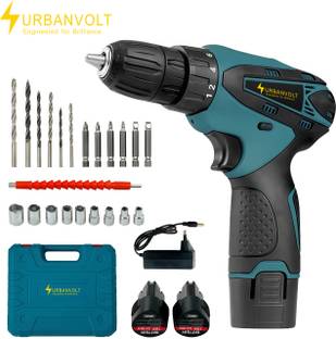 UrbanVolt 12V Automatic Drill Machine, Dual Speed, LED Light, Forward/Reverse UV-Pro12X Cordless Drill