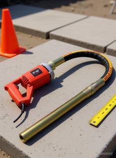 Tools Centre Electric Concrete Vibrator Solo Cement Mixer with Pole Heavy Duty to Remove Air Bubbles P...