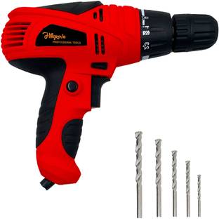 Hillgrove HGCM1184M2 400W Drill Machine with 5Pcs Masonry Drill Bits for Making Holes in Metal/Wood/Co...