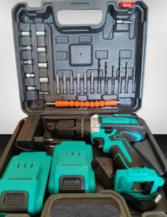 RMGS CORDLESS DRILL 21 V l MACHINE KIT I Cordless Drill 21V 2Battery with 2 Speed and 24pc Accessories Cordless Drill 10 mm Chuck Size Cordless Drill
