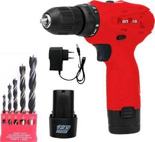 रनप्रा 12V SCREWDRIVER MACHINE WITH 5PCS DRILL BIT Cordless Drill HEAVY DUTY DRILL/ SCREWDRIVER Cordle...