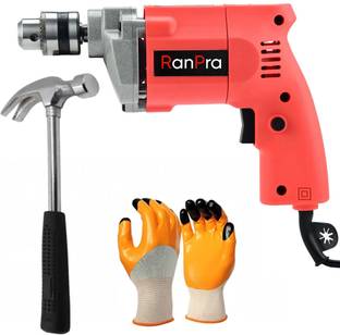 RanPra Heavy-Duty 10mm Pistol Grip Power Drill with 100% Copper Field & Armature Pistol Grip Drill