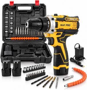 Maf Pro 12V Cordless Drill Brushless Copper Motor, Wall Drilling, With 2 Battery 12V Cordless Drill