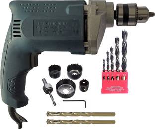 Inditrust 6-Month Warranty 350w 100% Copper Winding new 10mm Electric Drill Machine with 6pc Holesaw 5...
