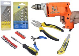 Digital Craft 22 Pc MAGNETIC DRIVER SET USEFUL TOOL KIT Pistol Grip Drill