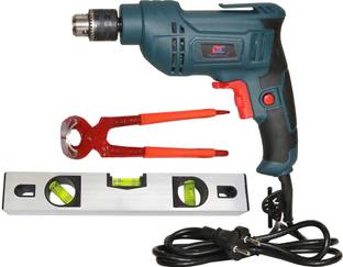 Digital Craft 100% Copper Winding Electric 600w Reversible Drill Machine 10MM,12' Spirit Level,8"Inch ...