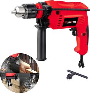RanPra 13MM Electric Impact Drill Machine, 2800 Rpm, Variable Speed, Forward/Reverse Rotation, With Lo...