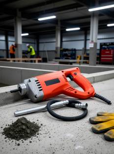 RanPra 35mm Heavy duty Concrete Vibrator with 1.5M Needle Pistol Grip Drill