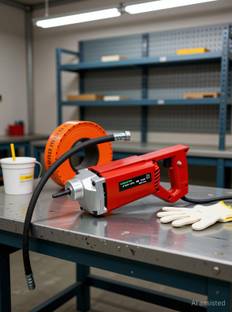 ISC Handheld Electric Concrete Vibrator 35mm With 1.5m Needle Shaft Handheld Cement Pistol Grip Drill