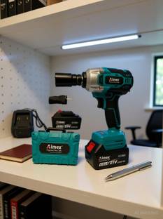 AIMEX MPT DT-270H CORDLESS BRUSHLESS IMPACT WRENCH 330 NM TORQUE & 3300 RPM WRENCH MACHINE Cordless Dr...