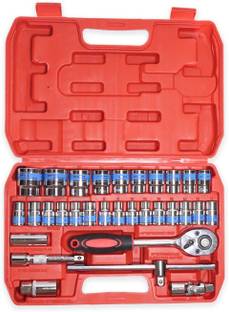 WallVilla Set of 32 Pcs Heavy Duty Vanadium Metal Smart Vehicle Tool Kit