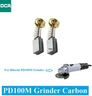 SINAL Carbon Brush Set (DCA Make) For Hitachi Angle Grinder Model PD100M (CR56) Power & Hand Tool Kit