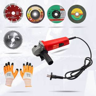 Hillgrove HGCM20M2 Angle Grinder with 5 Wheels For Metal/Wood/Tile Cutting, Grinding Power & Hand Tool Kit