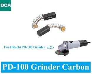 SINAL Carbon Brush Set (DCA Make) For Hitachi Angle Grinder Model PD-100 (CR57) Power & Hand Tool Kit