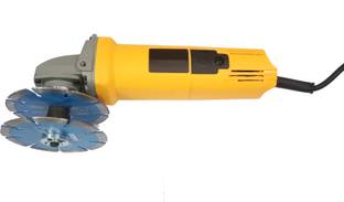 Mass Pro 4" Angle Grinder With Attachments Adopter 2 Blades Power & Hand Tool Kit