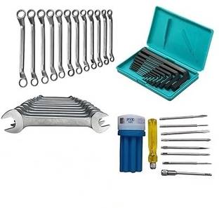 Implemental (Allen key Set, D Spanner Set, Ring Spanner Set, Screw Driver Set,) Hand Tool Kit