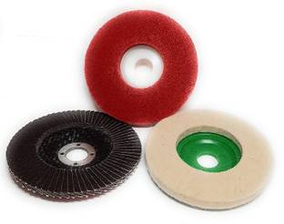 Inditrust new 1pc Felt Polishing 1pc buffing wheel 1pc flap wheel Power & Hand Tool Kit