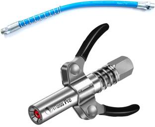 Mass Pro 1Pc Grease Gun Coupler Quick Release Lock Oil Injection Nozzle Coupler+Pipe Hand Tool Kit