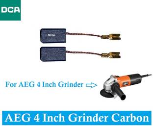 SINAL Carbon Brush Set (DCA Make) For AEG Atlas Copco 4 Inch Grinder Machine (CR195) Power & Hand Tool Kit