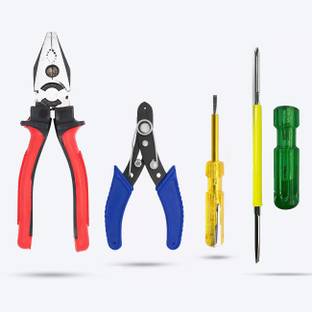 Kshivi HT02 8"inch Lineman Plier Pilash with Wire Cutter,Line Tester, 2in1 Screwdriver Lineman Plier