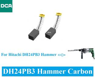 SINAL Carbon Brush Set (DCA Make) For Hitachi Hammer Model DH24PB3 (CR40) Power & Hand Tool Kit