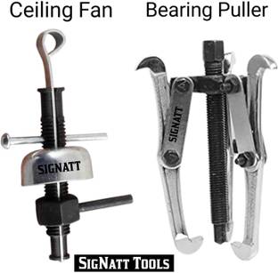 SIGNATT Bearing Puller Tools Combo Set,3 Jaws Bearing Puller & 2in1 Fan Bearing Puller Hand Tool Kit