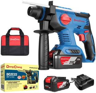 MTREX DONGCHENG DCZC22 Cordless Brushless Rotary Hammer 20V/4.0Ah*2 Battery 1 Charger Power & Hand Tool Kit