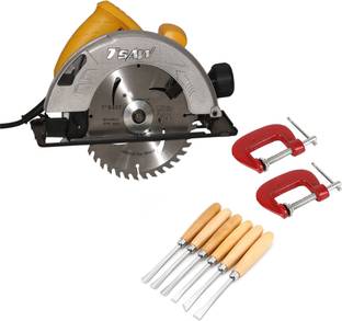 Digital Craft C7 185mm Electric Circular Saw,2' G Clamp,6Pc Chisel Set, Power & Hand Tool Kit