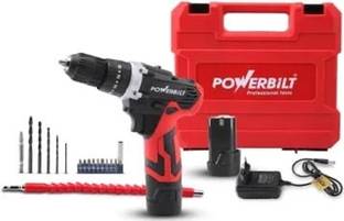 PowerBilt PBT-CL-CD12ES CORDLESS IMPACT DRILL 12VLI-ION BATTERY & CHARGER,1400 RPM Cordless Drill
