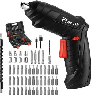 FERVIK Drill Driver Machine 47 in 1 Electric Screwdriver| Cordless Drill Screwdriver Power & Hand Tool...