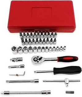 SBE Tool Set General Household Hand Tool Kit with Plastic Toolbox Storage Case Hand Tool Kit