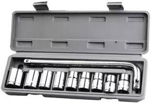 ALAMPAR 10 pcs ALAMPAR 10 Pieces Hand Tools Wrench Set Spanner Set Tool Kit Single Sided Pipe Wrench