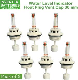 BALRAMA Battery Water Level Indicator Home Inverter Battery Tubular Flat Tall Float Cap Suitable for all Lead Acid Inverter Batteries Amaron Luminous Livguard Microtek Modified Sine Wave Inverter