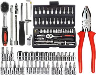 HRK 46 PCS Sockets Extension Mechanic Tool Kits for Household Auto Repair Socket Set Socket Set