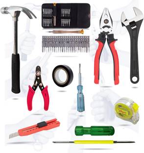 Hillgrove Hand Tool Kit Combo of 10Pcs Multi Hand Tool for Industrial and Home Use Hand Tool Kit