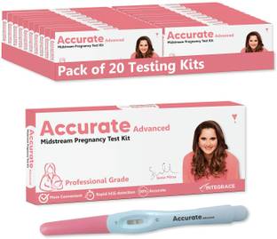 Accurate Advanced One Step Midstream Urine HCG Pregnancy Test Kit Device | 99% Accurate x 20 Pregnancy Test Kit