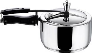 VINOD 18/8 Stainless Steel Sandwich Bottom Inner Lid 5.5 L Inner Lid Induction Bottom Pressure Cooker