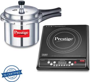 Prestige Kitchen Starter Combi Pack-Atlas 1.0+ 3 L Outer Lid Induction Bottom Pressure Cooker