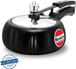 Hawkins Contura Black (CB20) 2 L Inner Lid Pressure Cooker
