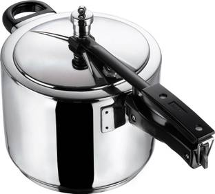 VINOD 18/8 Stainless Steel Sandwich Bottom Inner Lid 5 L Inner Lid Induction Bottom Pressure Cooker