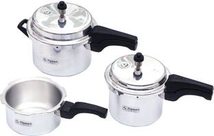 Flipkart SmartBuy Alpha 2 L, 3 L, 5 L Outer Lid Pressure Cooker