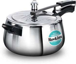 Hawkins 5 Litre Triply Stainless Steel Contura Pressure Cooker (SSTCO50) 5 L Inner Lid Induction Bottom Pressure Cooker
