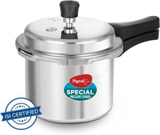 Pigeon Special and Gas stove Compatible 3 L Induction Bottom Pressure Cooker