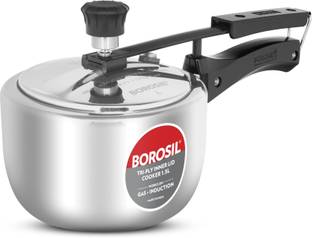 BOROSIL 1.5 L Inner Lid Induction Bottom Pressure Cooker