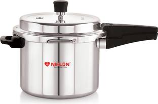 NIRLON Supreme Induction Base Outer Lid Aluminium Pressure Cooker, 5 Liters 5 L Outer Lid Induction Bottom Pressure Cooker