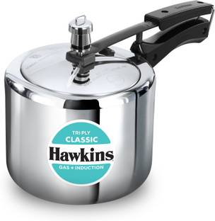 Hawkins Triply 3 Litre Classic Tall Pressure Cooker (SSTCL3T) 3 L Inner Lid Induction Bottom Pressure Cooker