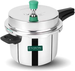The Indus Valley Triply Stainless Steel Outer Lid Pressure Cooker 5 L Outer Lid Induction Bottom Pressure Cooker
