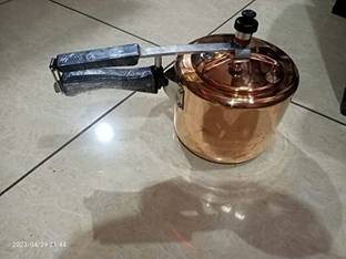 MOTI METAL INDUSTRIES MMI Copper Branded cooker 5 L 5 L Inner Lid Pressure Cooker