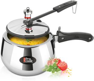 MILTON Pro Cook Triply SS Pressure Cooker 3L, ISI ,Induction & Gas Friendly Silver 3 L Inner Lid Induction Bottom Pressure Cooker